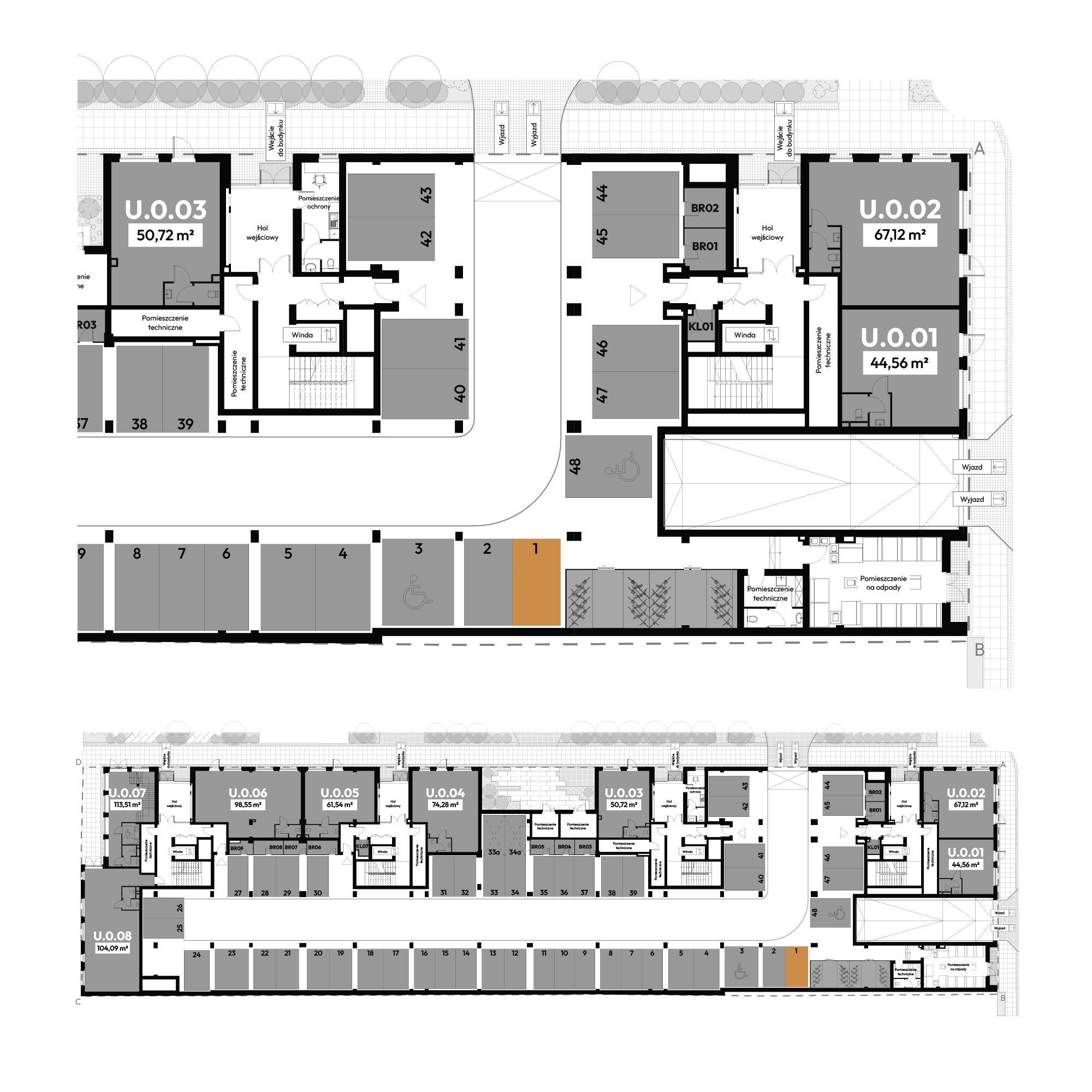 Dyfrakcja Łódzka Łódź mieszkanie deweloperskie na  parterze z 0 pokojami