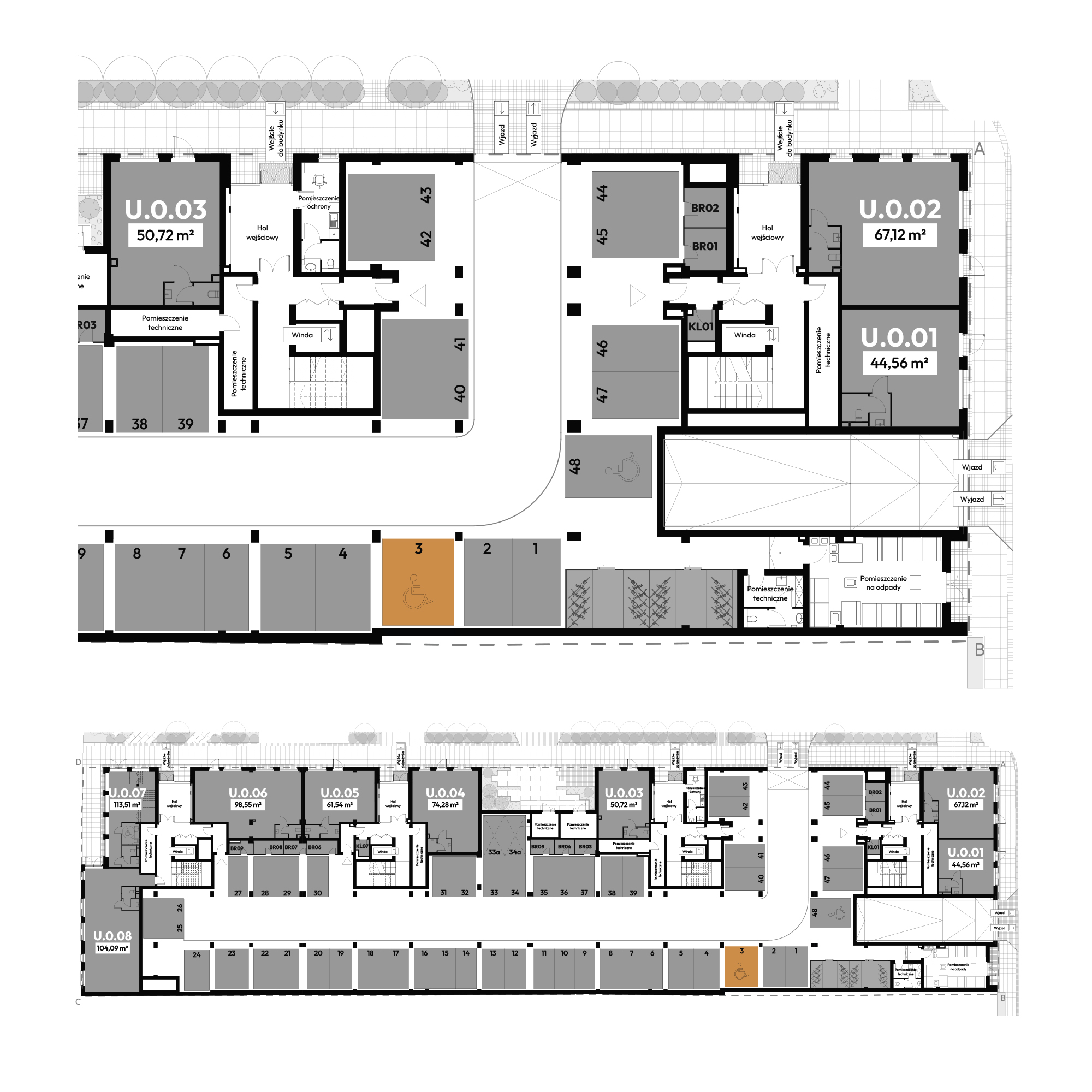 Dyfrakcja Łódzka Łódź mieszkanie deweloperskie na  parterze z 0 pokojami