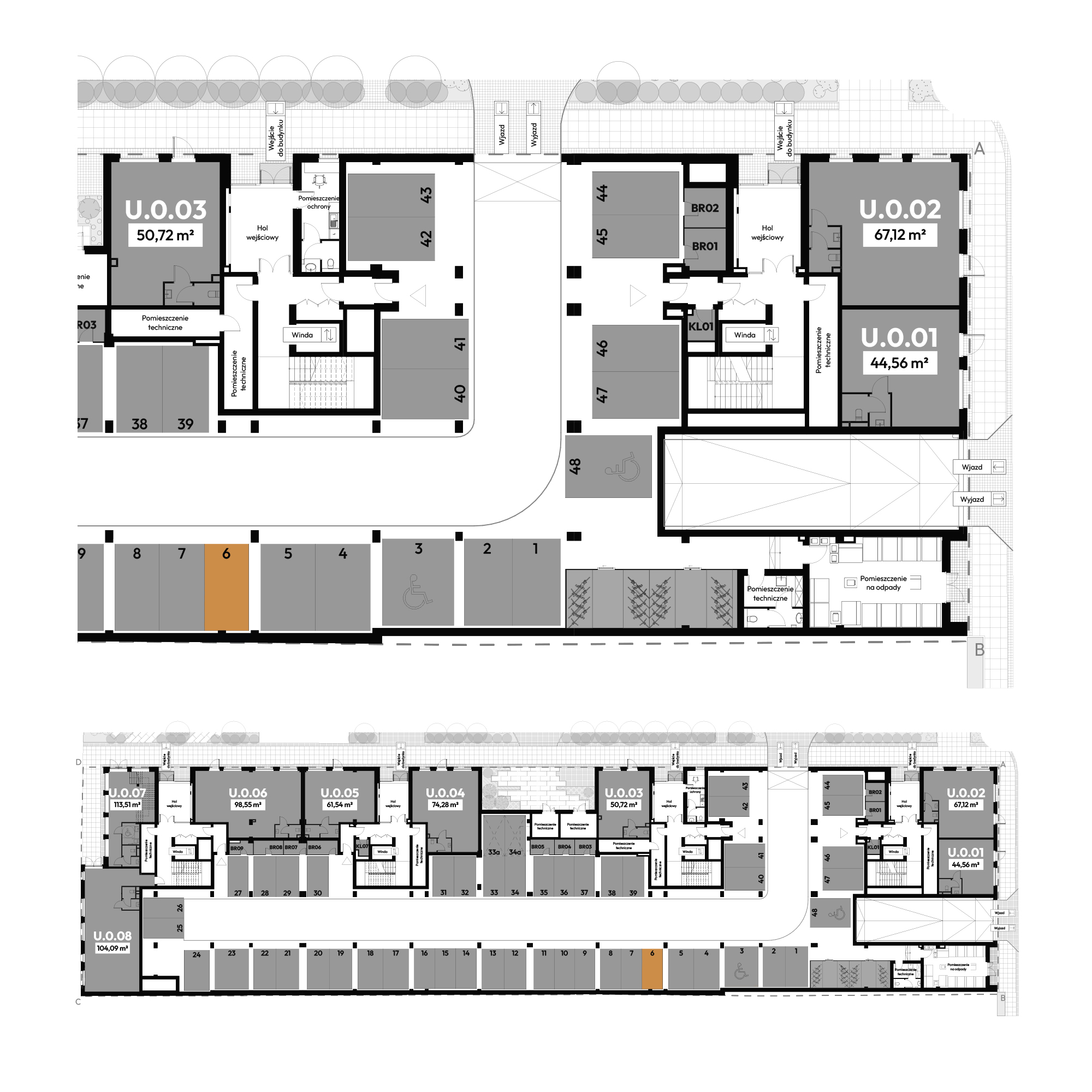 Dyfrakcja Łódzka Łódź mieszkanie deweloperskie na  parterze z 0 pokojami