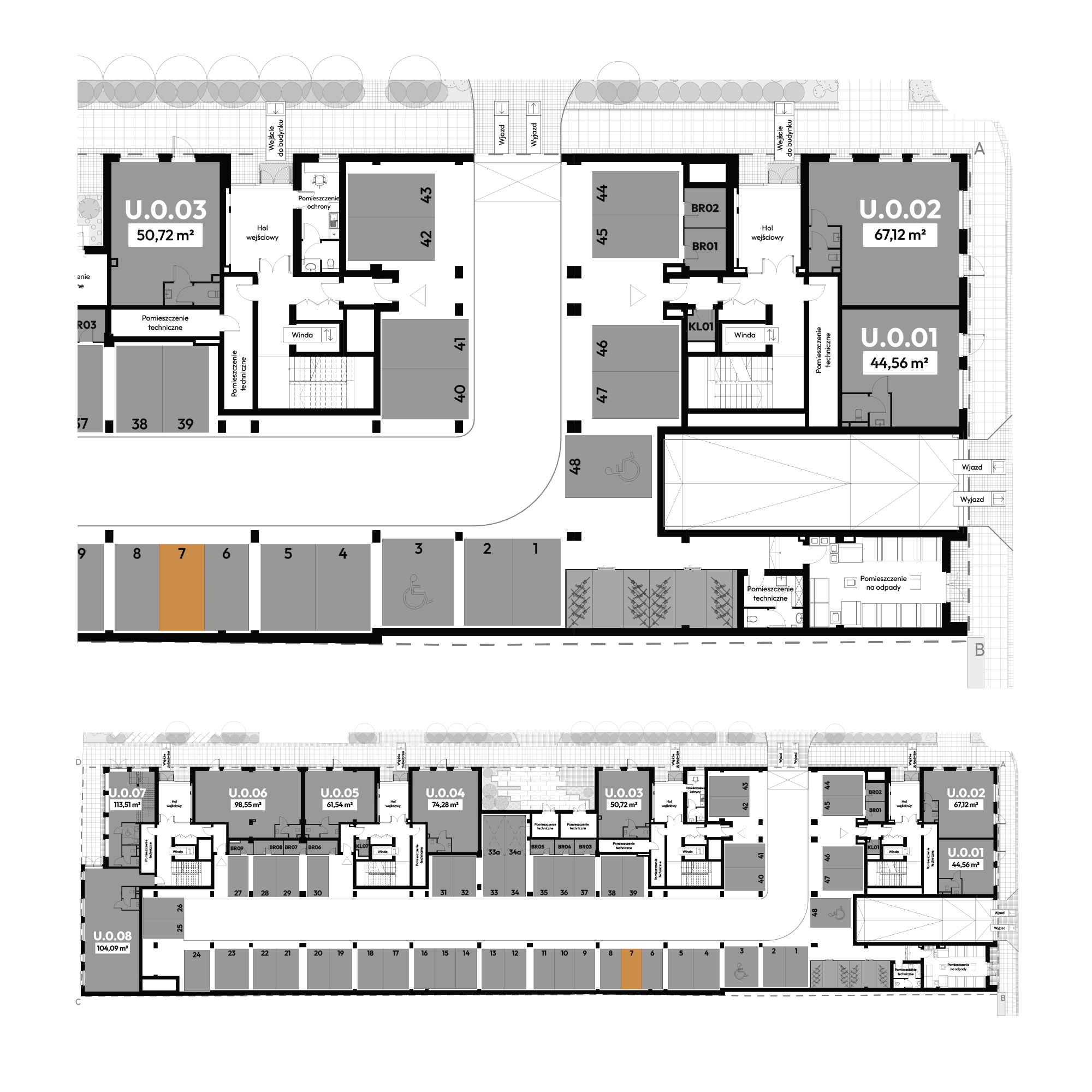 Dyfrakcja Łódzka Łódź mieszkanie deweloperskie na  parterze z 0 pokojami