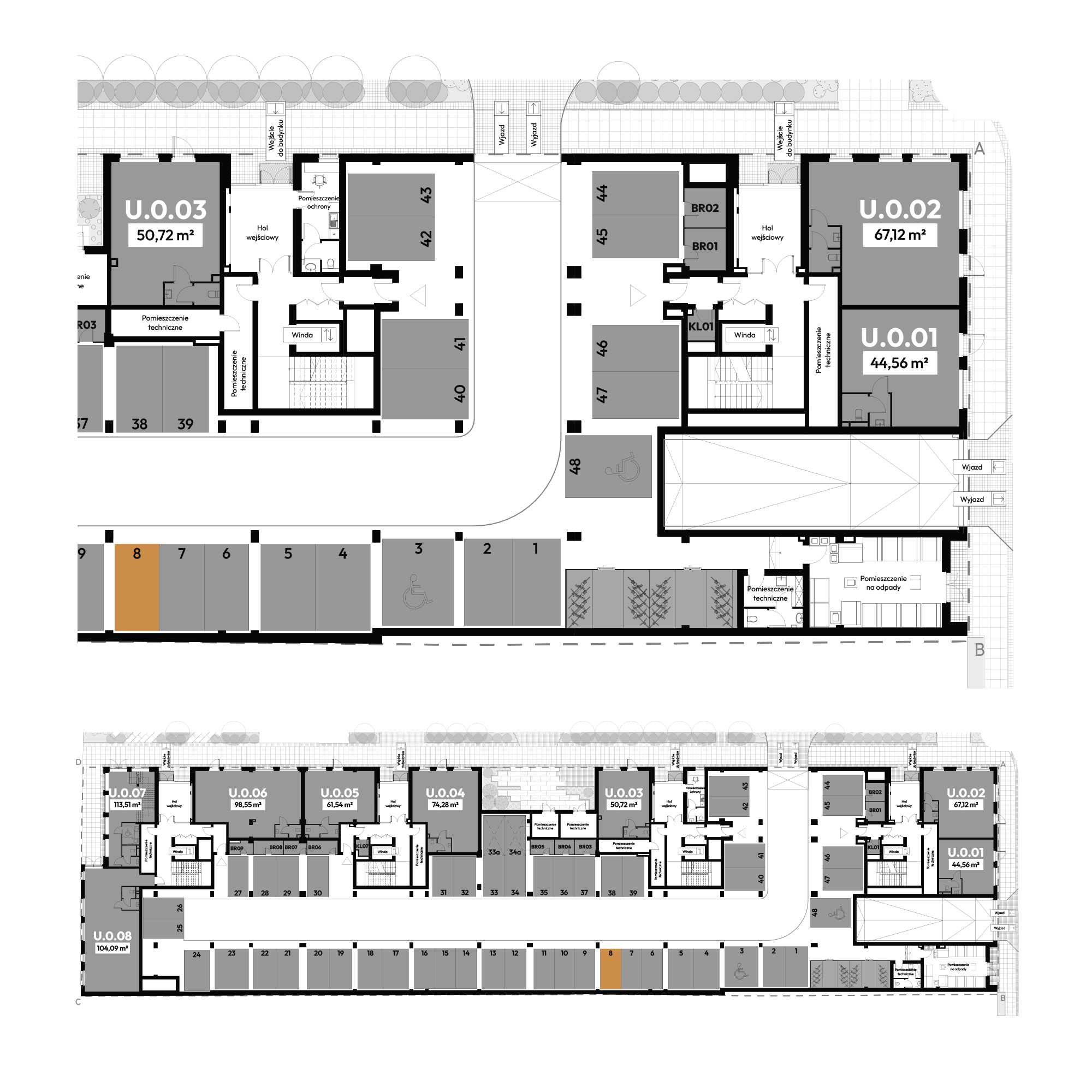 Dyfrakcja Łódzka Łódź mieszkanie deweloperskie na  parterze z 0 pokojami