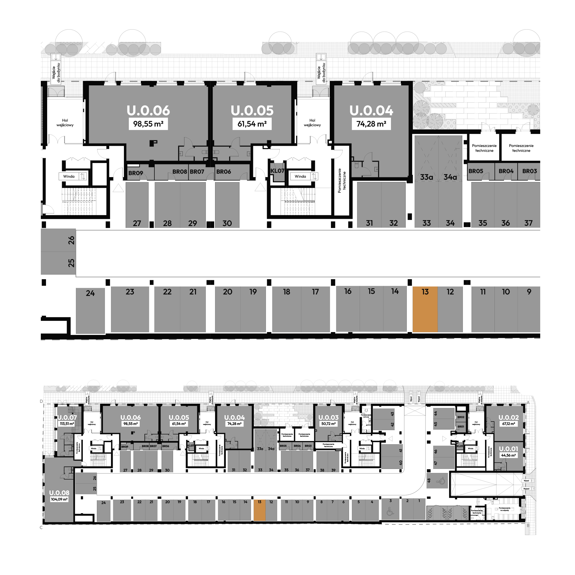 Dyfrakcja Łódzka Łódź mieszkanie deweloperskie na  parterze z 0 pokojami