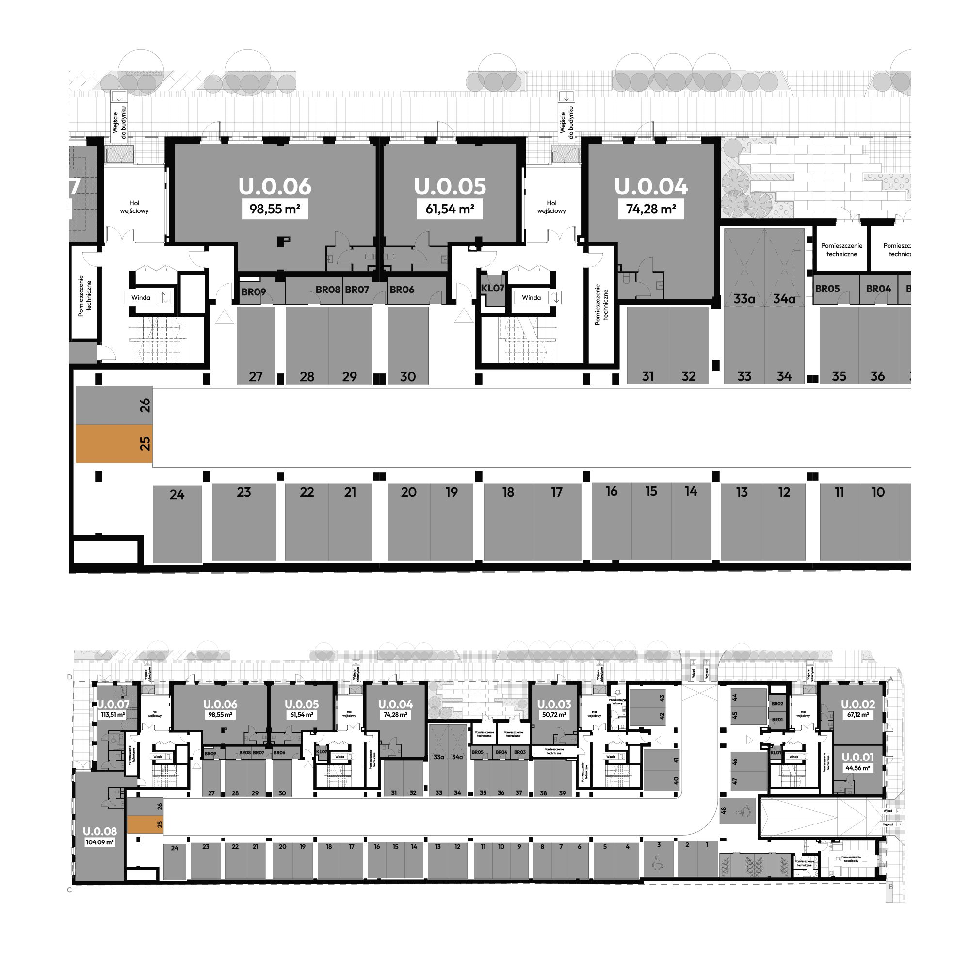 Dyfrakcja Łódzka Łódź mieszkanie deweloperskie na  parterze z 0 pokojami