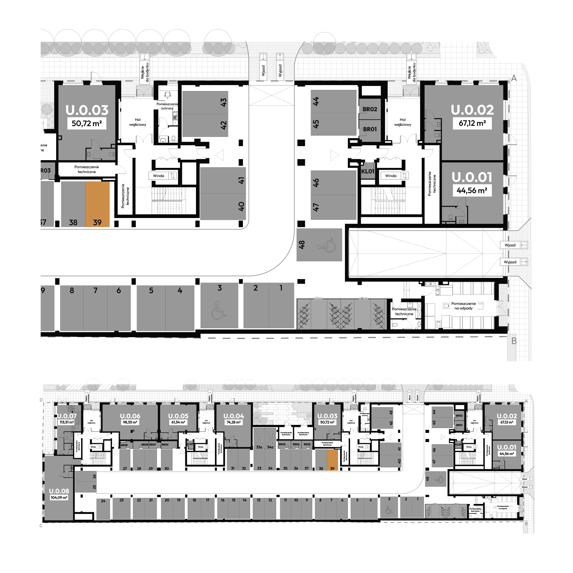 Dyfrakcja Łódzka Łódź mieszkanie deweloperskie na  parterze z 0 pokojami