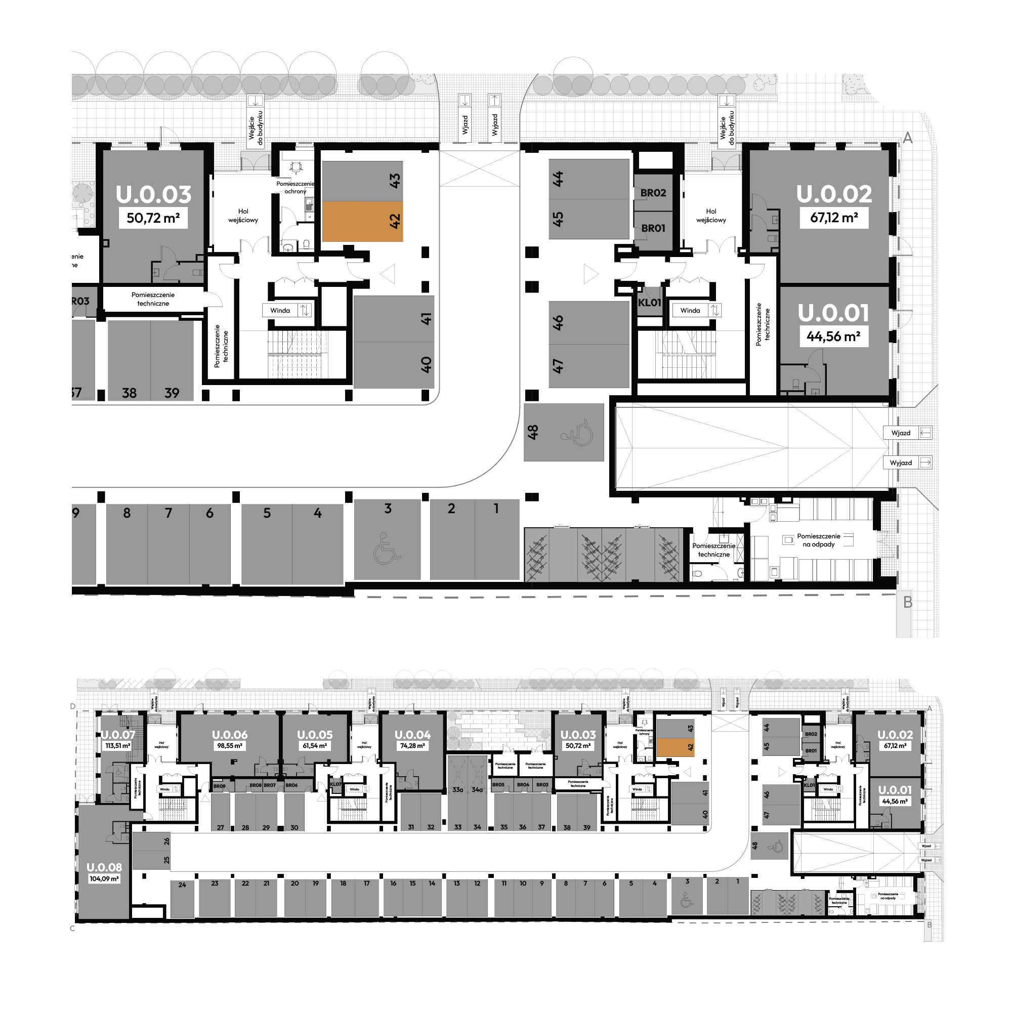 Dyfrakcja Łódzka Łódź mieszkanie deweloperskie na  parterze z 0 pokojami