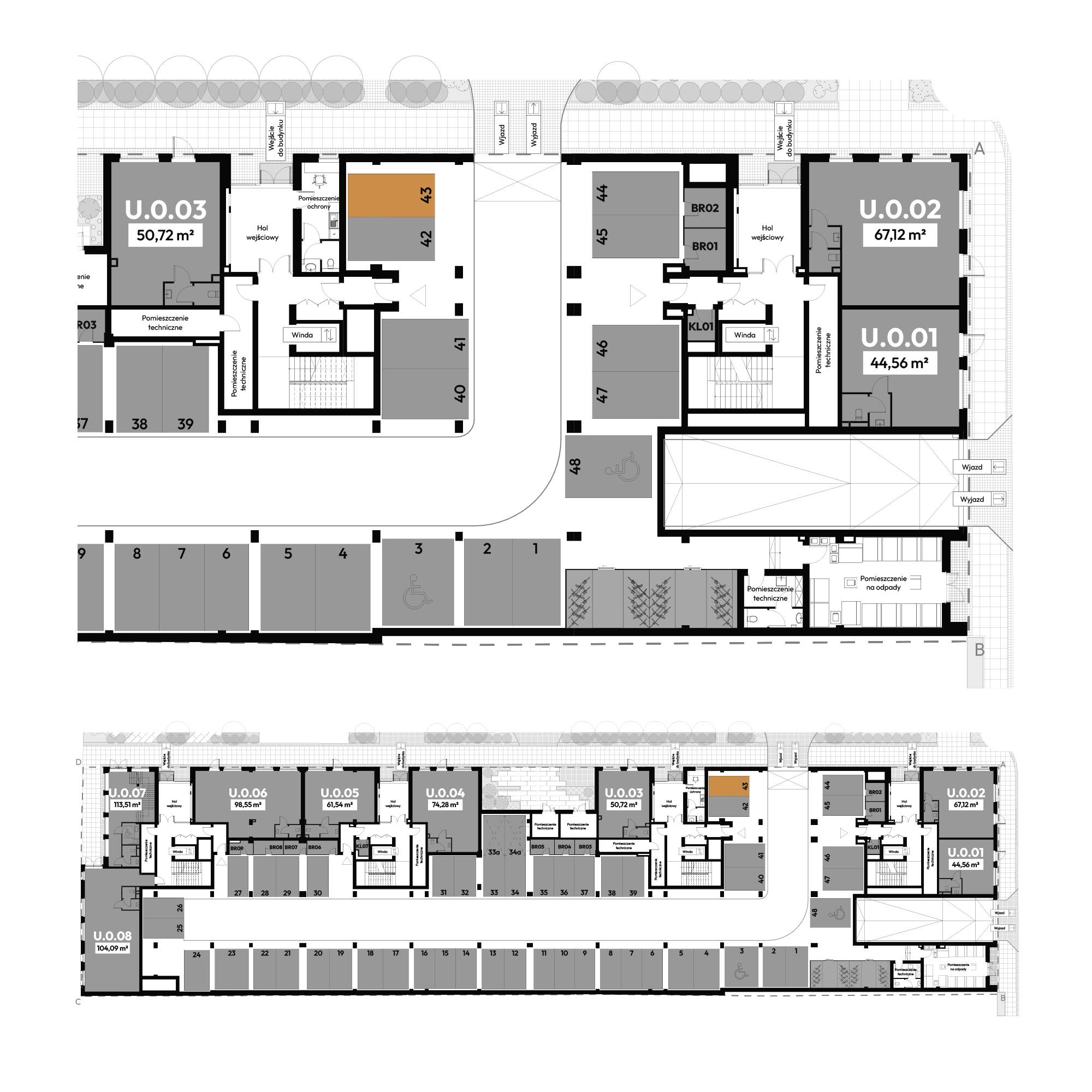 Dyfrakcja Łódzka Łódź mieszkanie deweloperskie na  parterze z 0 pokojami