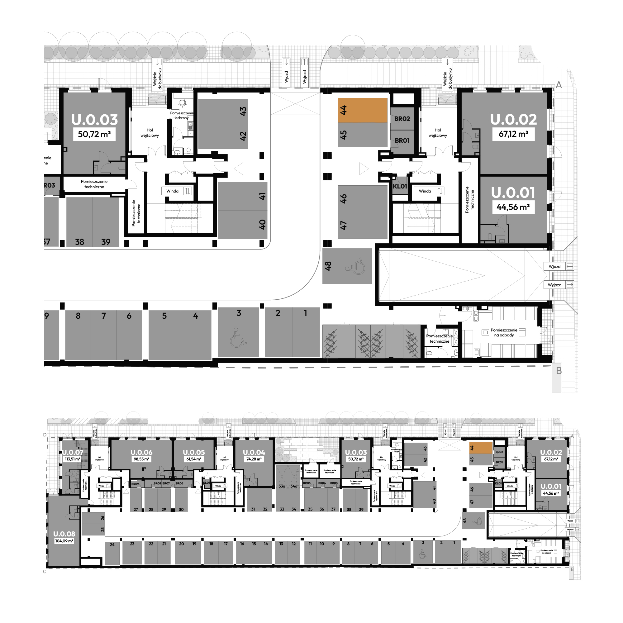 Dyfrakcja Łódzka Łódź mieszkanie deweloperskie na  parterze z 0 pokojami