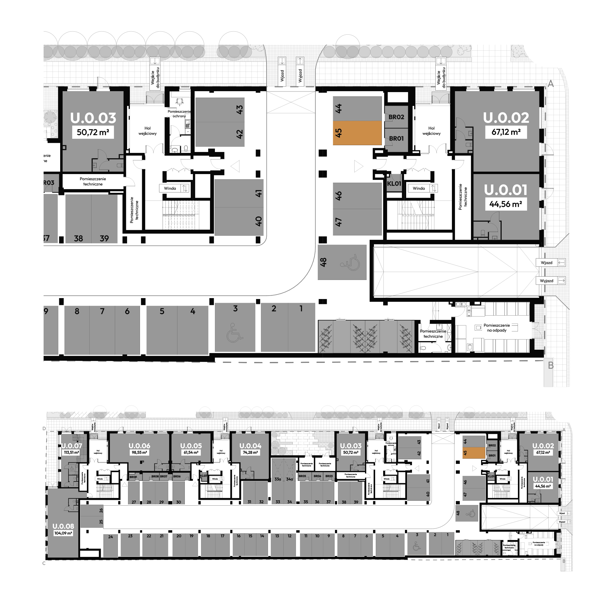 Dyfrakcja Łódzka Łódź mieszkanie deweloperskie na  parterze z 0 pokojami