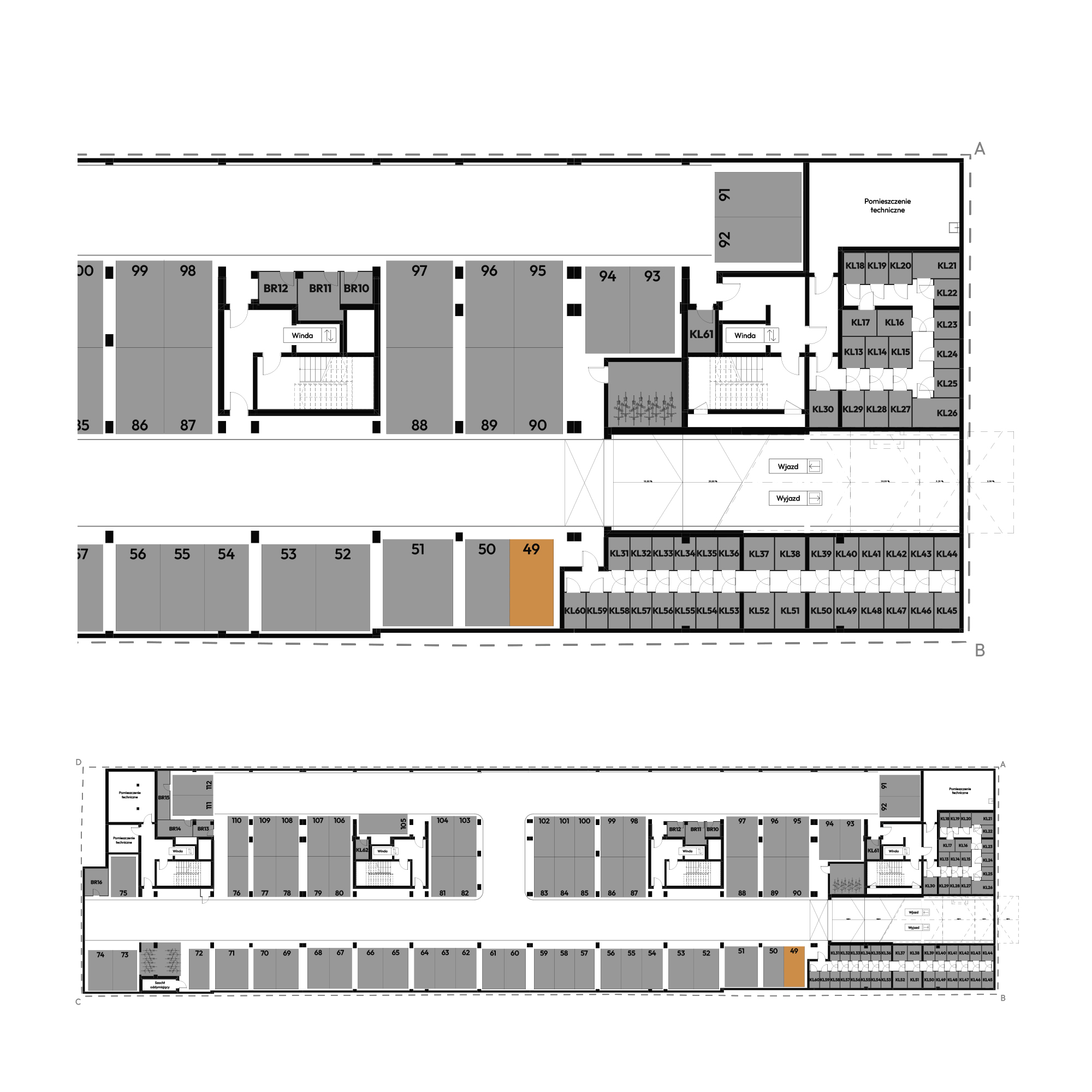 Dyfrakcja Łódzka Łódź mieszkanie deweloperskie na -1 piętrze z 0 pokojami