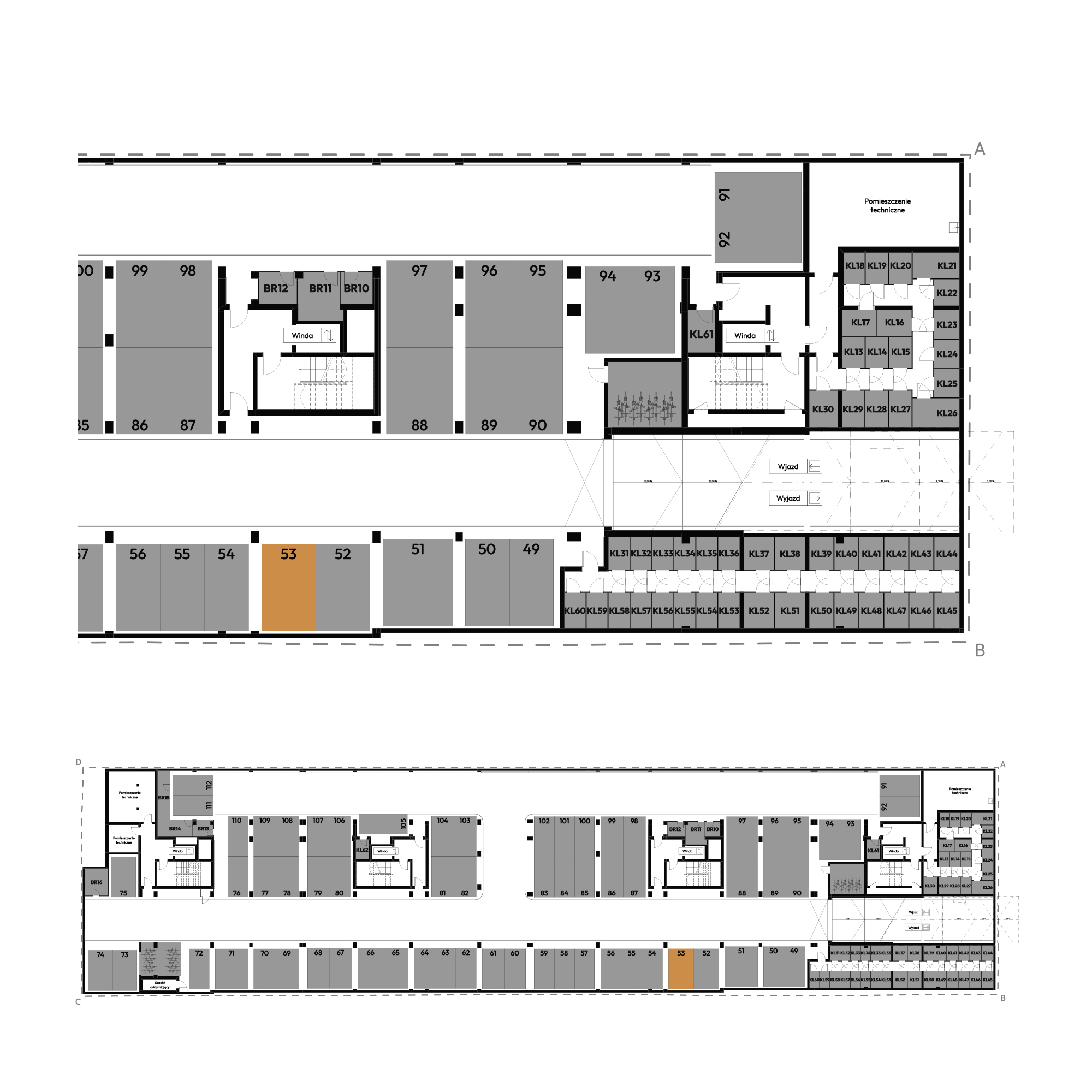 Dyfrakcja Łódzka Łódź mieszkanie deweloperskie na -1 piętrze z 0 pokojami