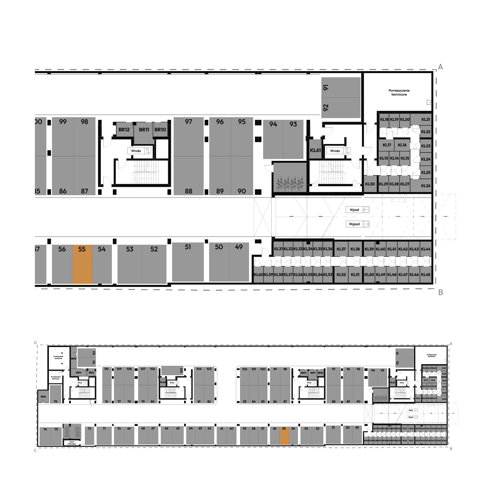 Dyfrakcja Łódzka Łódź mieszkanie deweloperskie na -1 piętrze z 0 pokojami