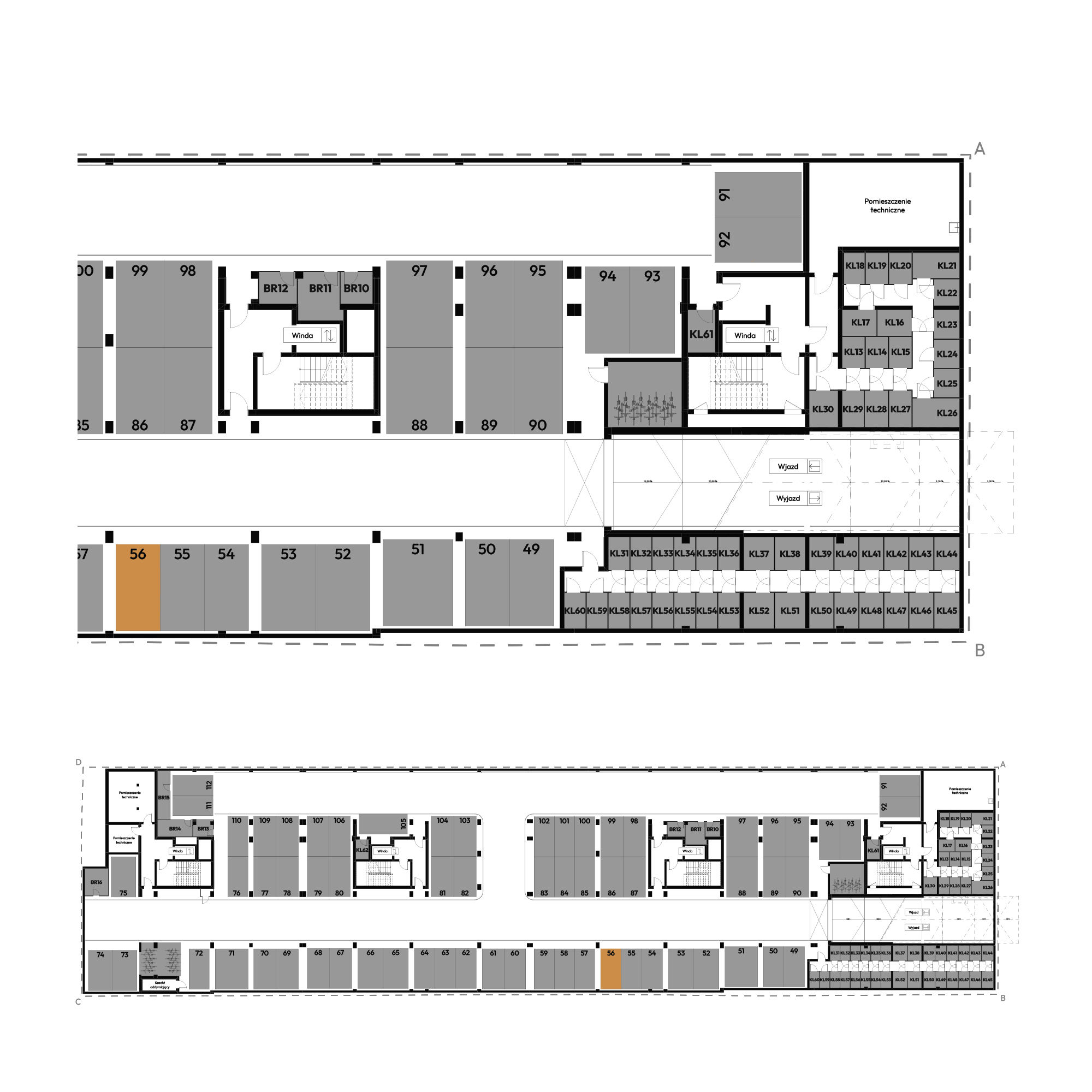 Dyfrakcja Łódzka Łódź mieszkanie deweloperskie na -1 piętrze z 0 pokojami
