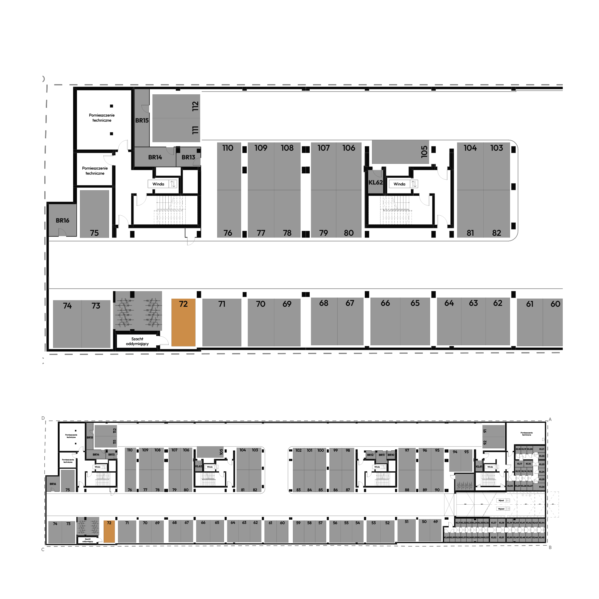 Dyfrakcja Łódzka Łódź mieszkanie deweloperskie na -1 piętrze z 0 pokojami