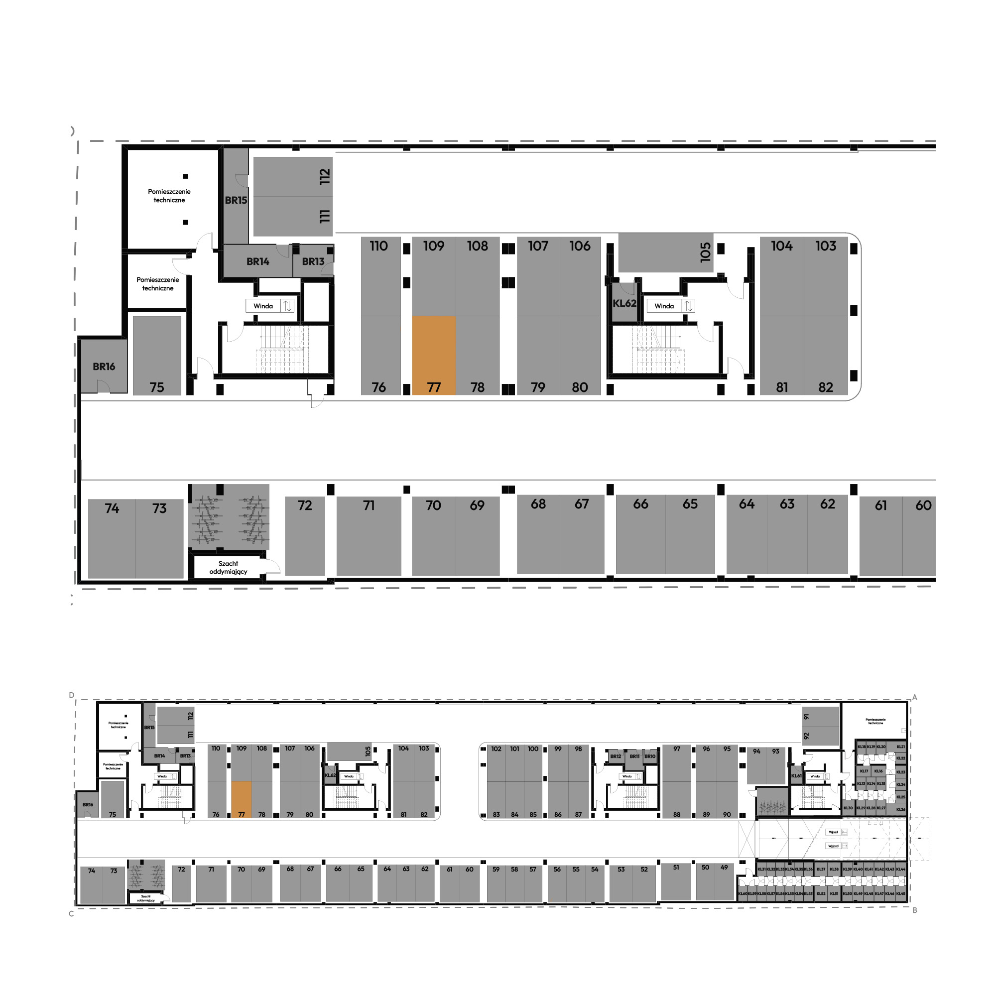 Dyfrakcja Łódzka Łódź mieszkanie deweloperskie na -1 piętrze z 0 pokojami