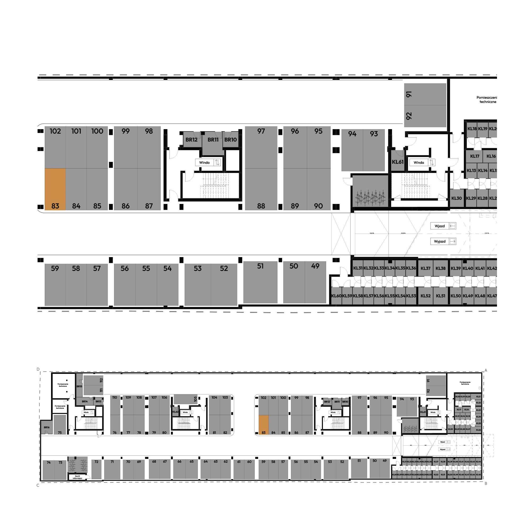 Dyfrakcja Łódzka Łódź mieszkanie deweloperskie na -1 piętrze z 0 pokojami