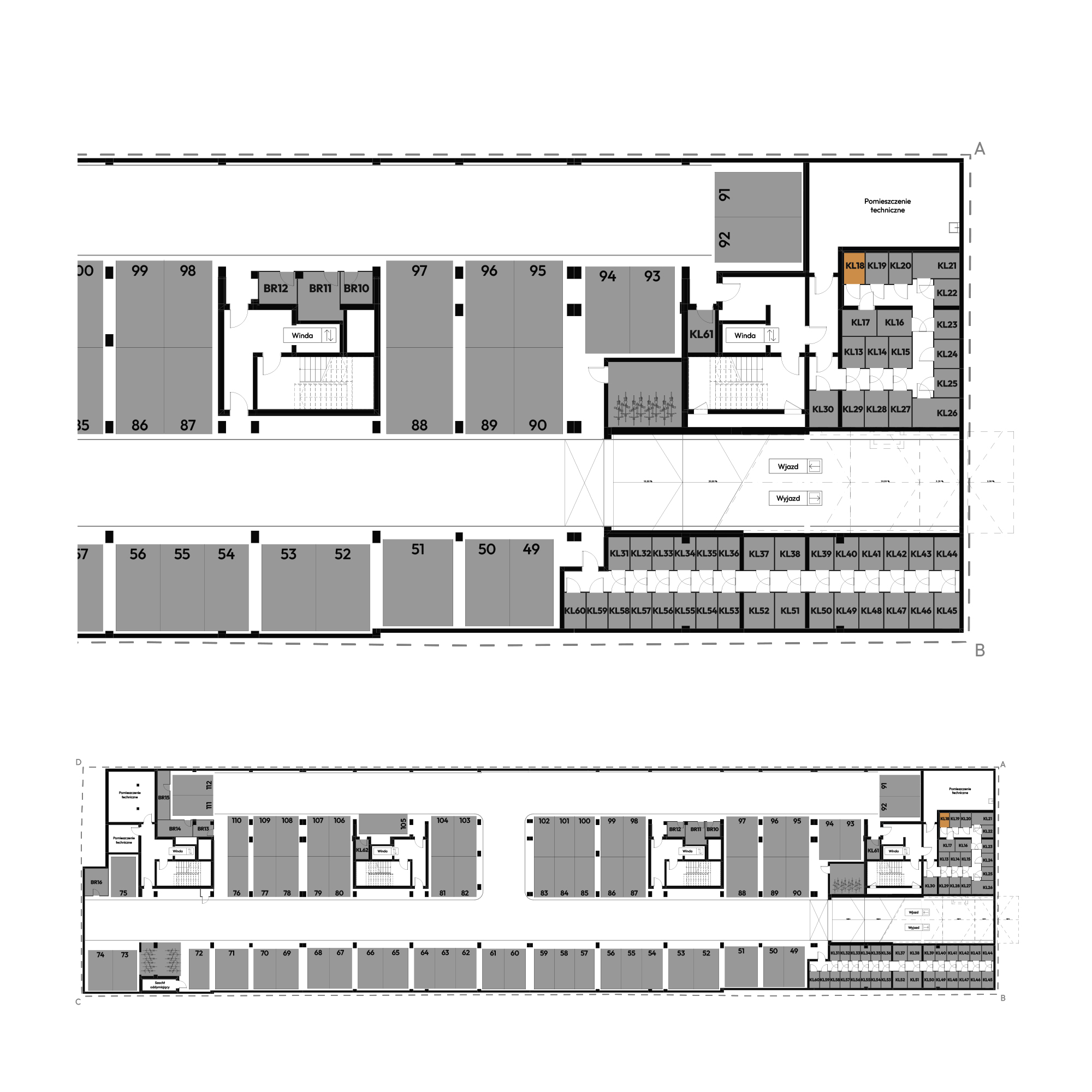 Dyfrakcja Łódzka Łódź mieszkanie deweloperskie na -1 piętrze z 0 pokojami