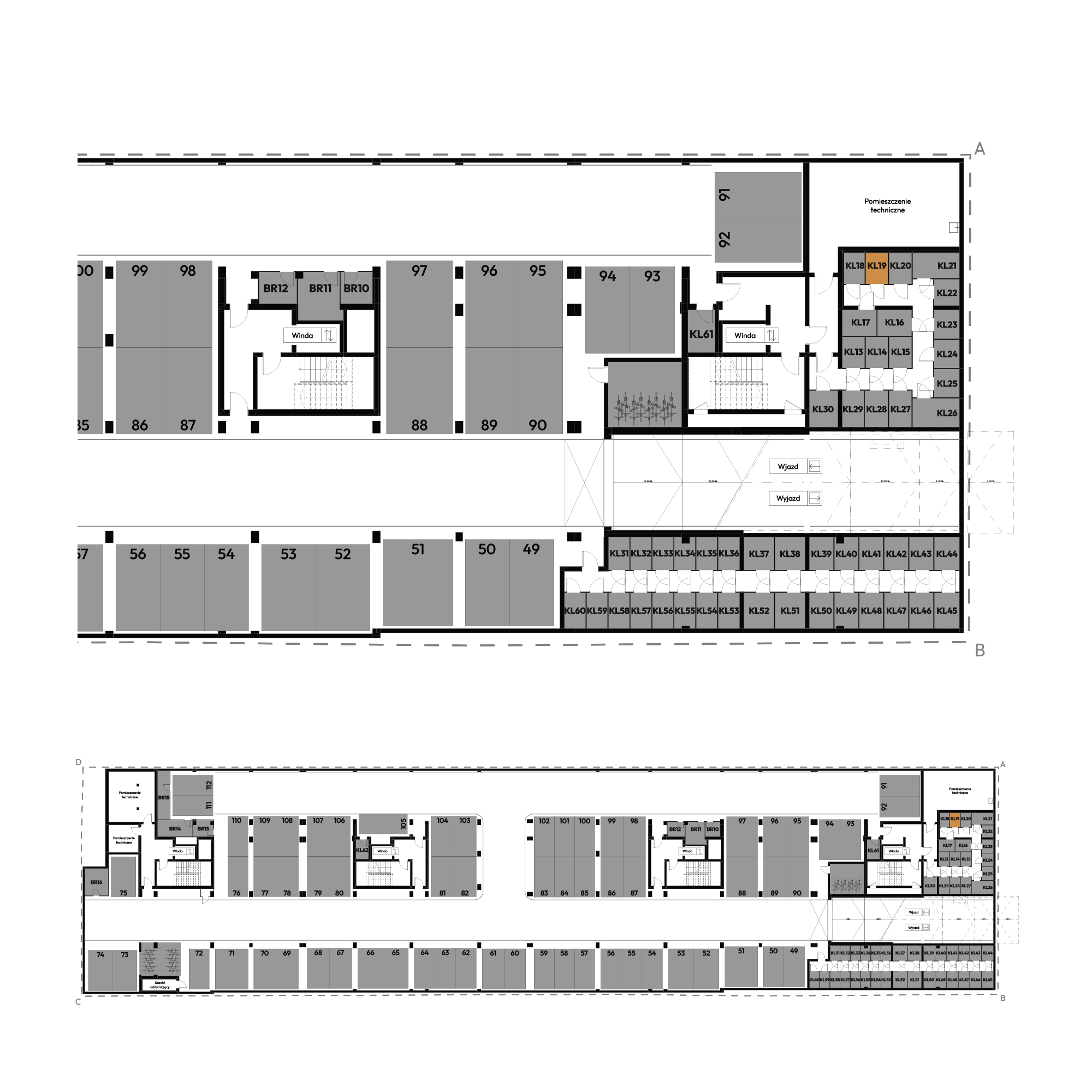 Dyfrakcja Łódzka Łódź mieszkanie deweloperskie na -1 piętrze z 0 pokojami