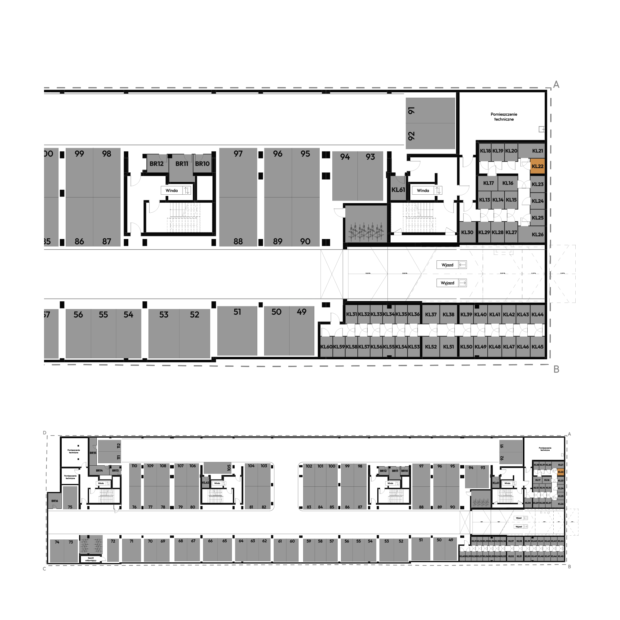 Dyfrakcja Łódzka Łódź mieszkanie deweloperskie na -1 piętrze z 0 pokojami
