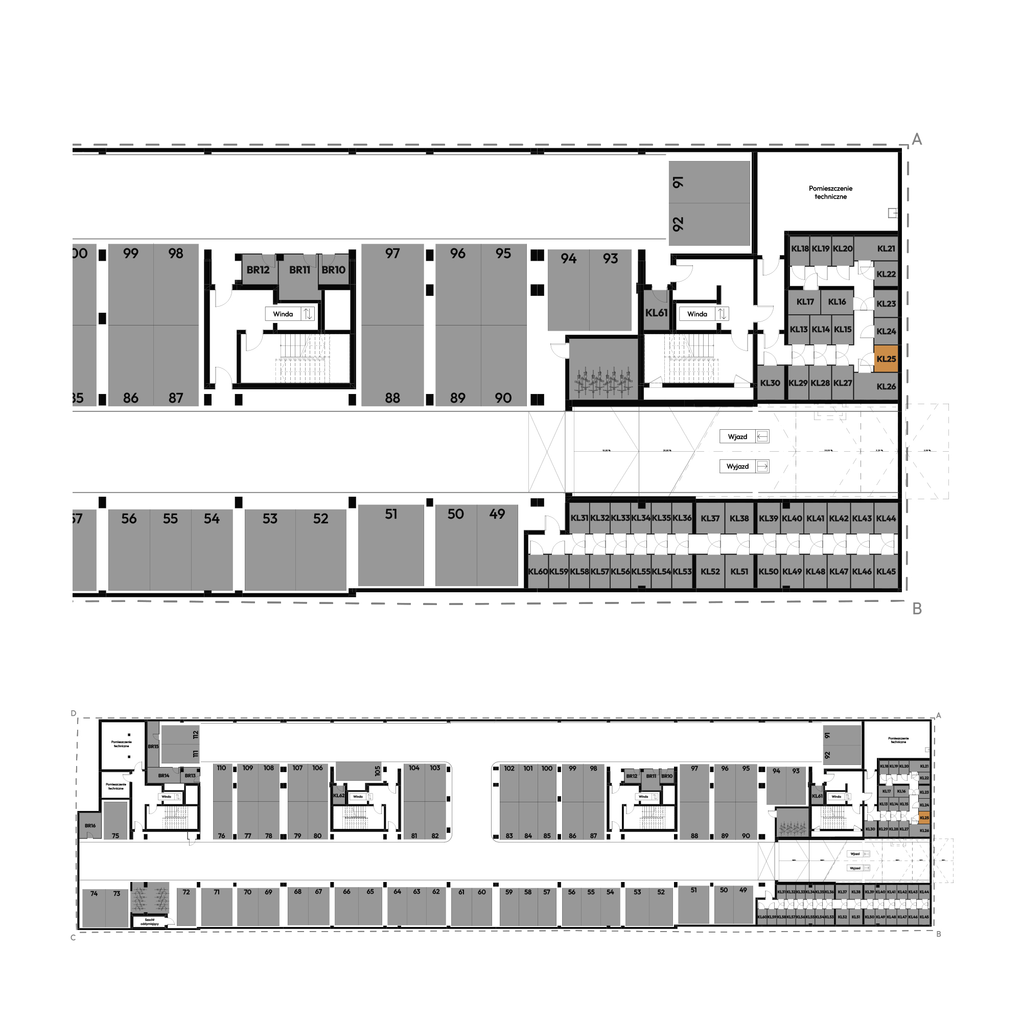 Dyfrakcja Łódzka Łódź mieszkanie deweloperskie na -1 piętrze z 0 pokojami
