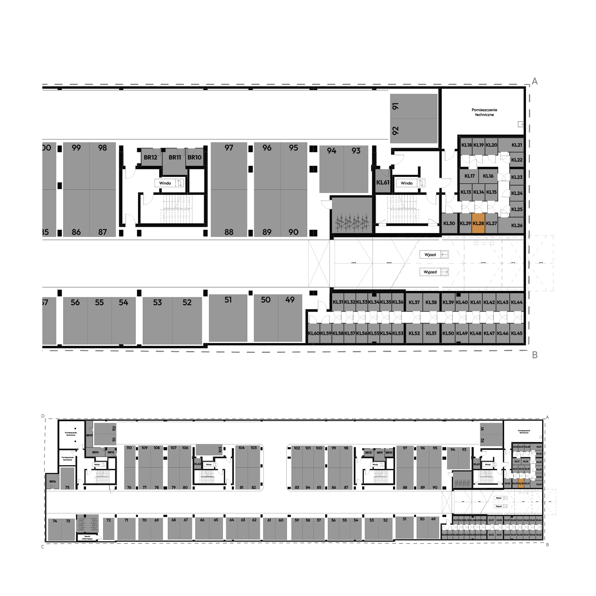Dyfrakcja Łódzka Łódź mieszkanie deweloperskie na -1 piętrze z 0 pokojami