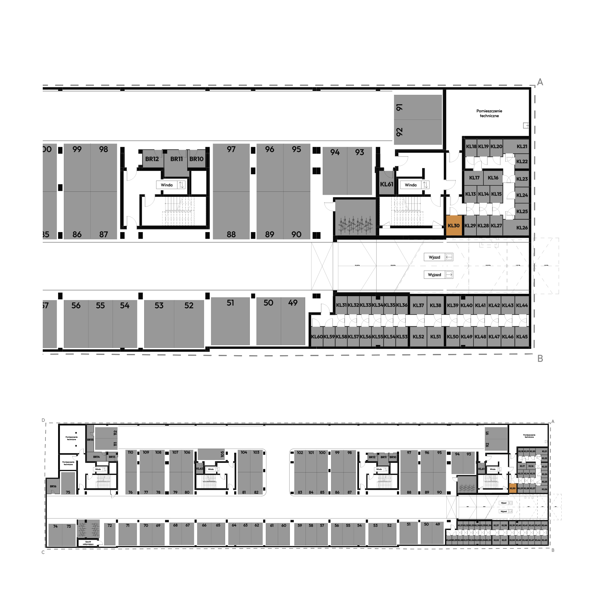 Dyfrakcja Łódzka Łódź mieszkanie deweloperskie na -1 piętrze z 0 pokojami
