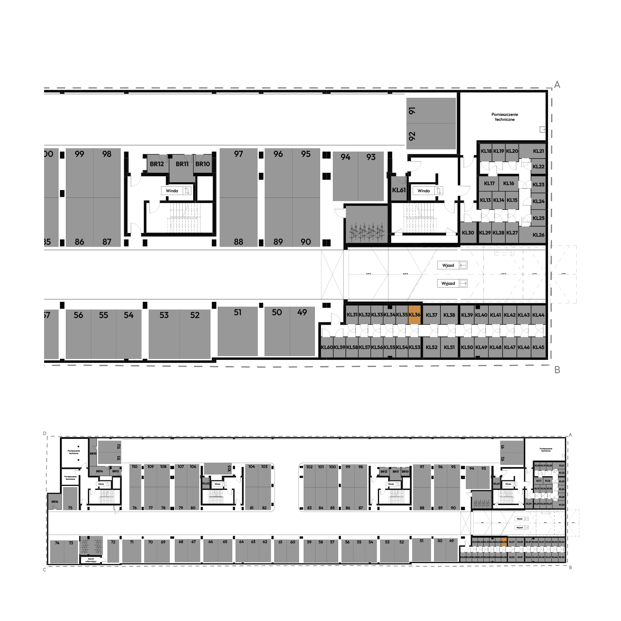 Dyfrakcja Łódzka Łódź mieszkanie deweloperskie na -1 piętrze z 0 pokojami