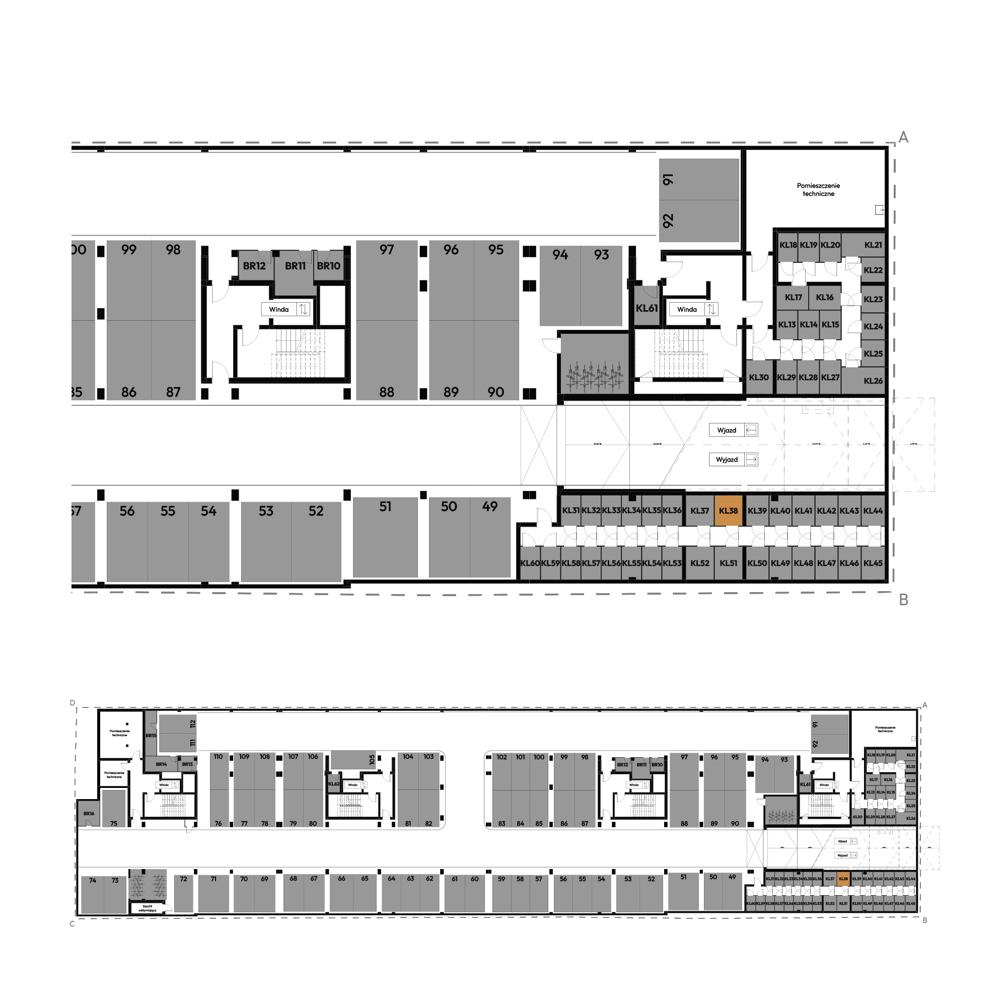 Dyfrakcja Łódzka Łódź mieszkanie deweloperskie na -1 piętrze z 0 pokojami
