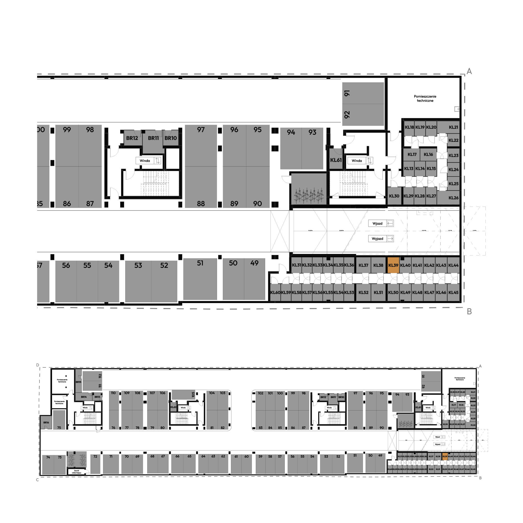 Dyfrakcja Łódzka Łódź mieszkanie deweloperskie na -1 piętrze z 0 pokojami