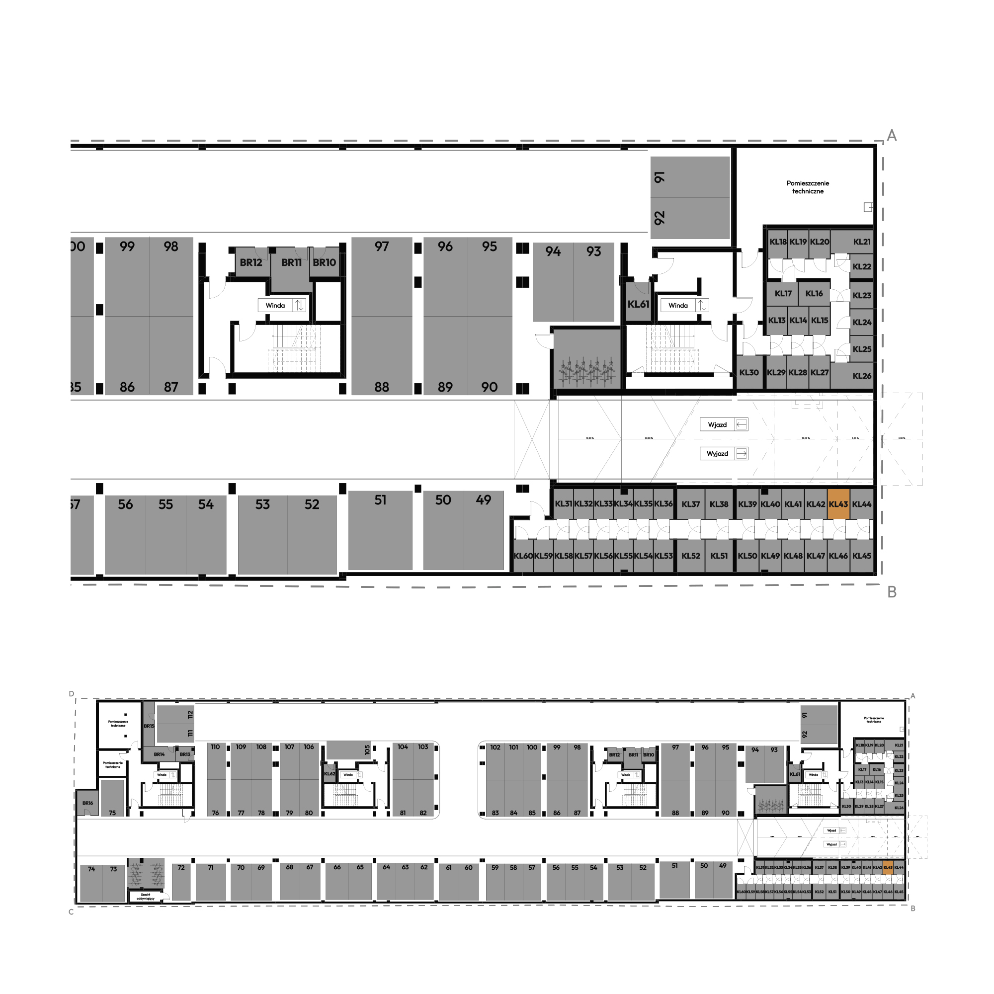 Dyfrakcja Łódzka Łódź mieszkanie deweloperskie na -1 piętrze z 0 pokojami