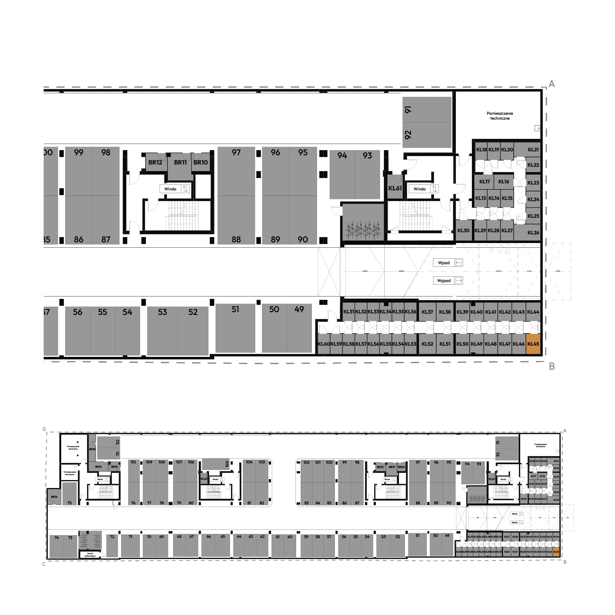 Dyfrakcja Łódzka Łódź mieszkanie deweloperskie na -1 piętrze z 0 pokojami