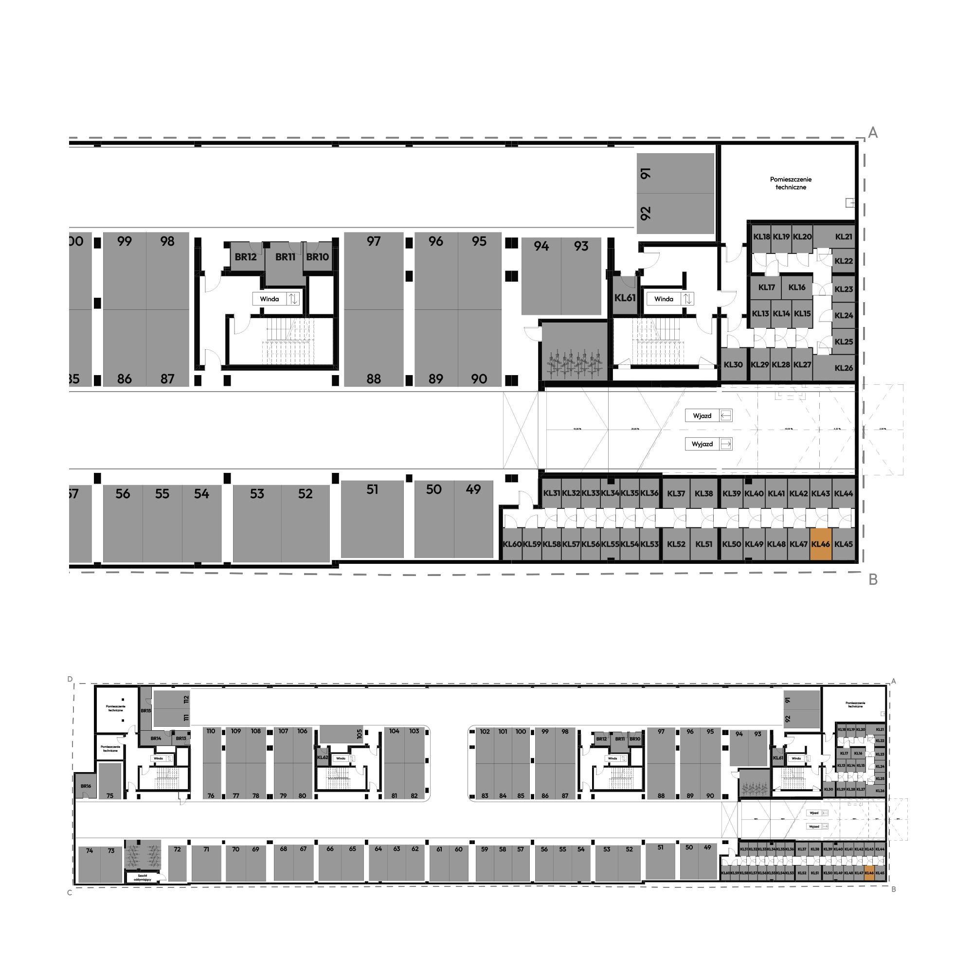 Dyfrakcja Łódzka Łódź mieszkanie deweloperskie na -1 piętrze z 0 pokojami