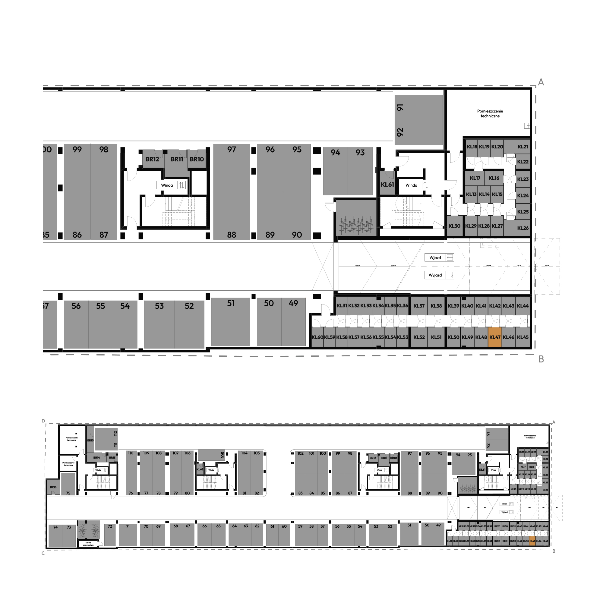 Dyfrakcja Łódzka Łódź mieszkanie deweloperskie na -1 piętrze z 0 pokojami