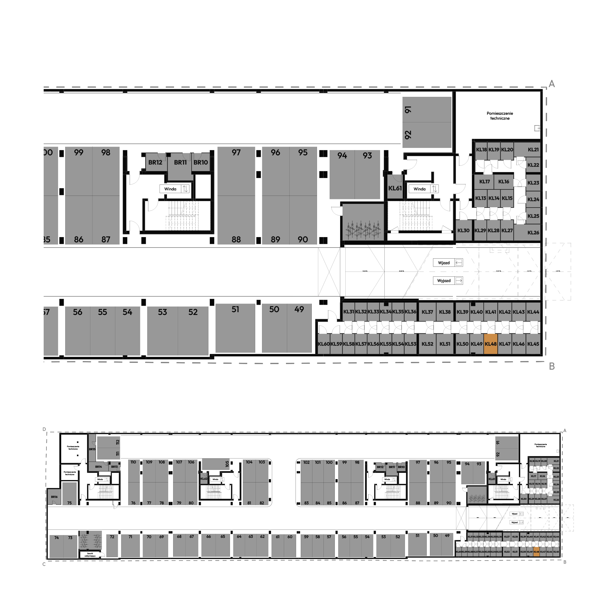 Dyfrakcja Łódzka Łódź mieszkanie deweloperskie na -1 piętrze z 0 pokojami