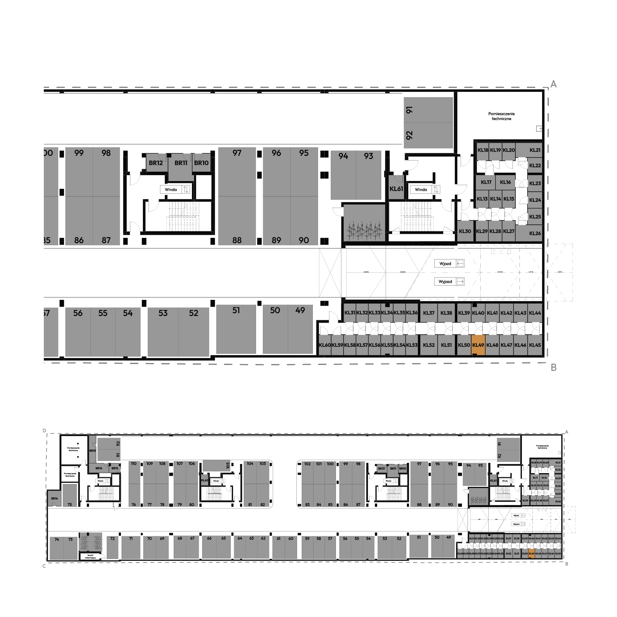 Dyfrakcja Łódzka Łódź mieszkanie deweloperskie na -1 piętrze z 0 pokojami