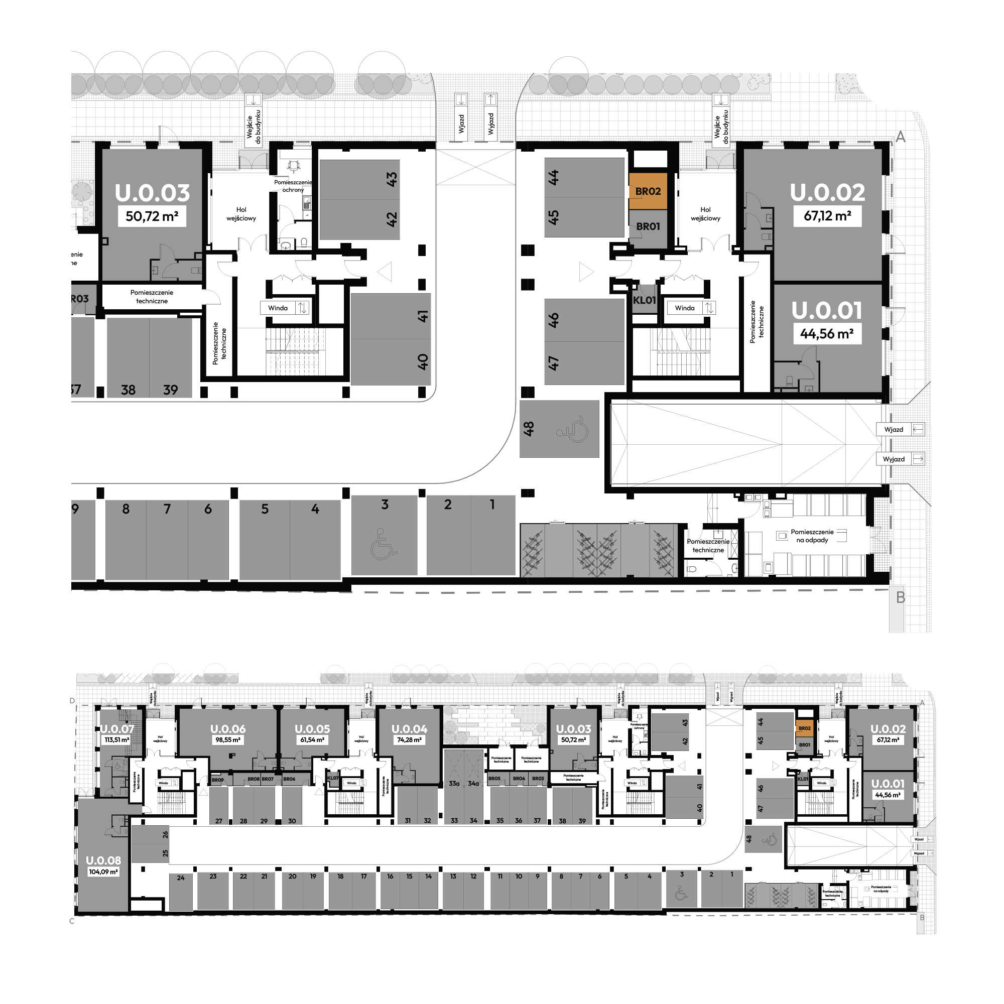 Dyfrakcja Łódzka Łódź mieszkanie deweloperskie na  parterze z 0 pokojami