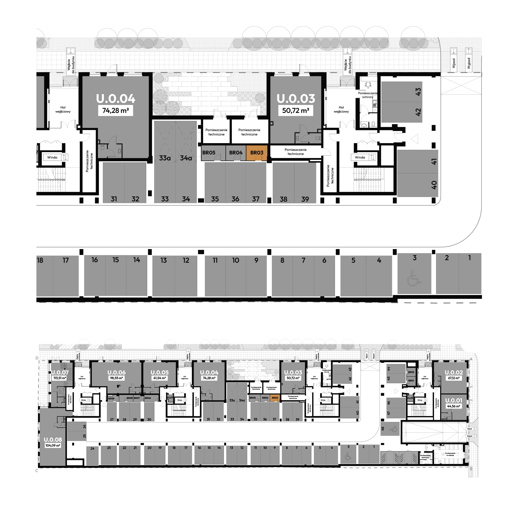 Dyfrakcja Łódzka Łódź mieszkanie deweloperskie na  parterze z 0 pokojami