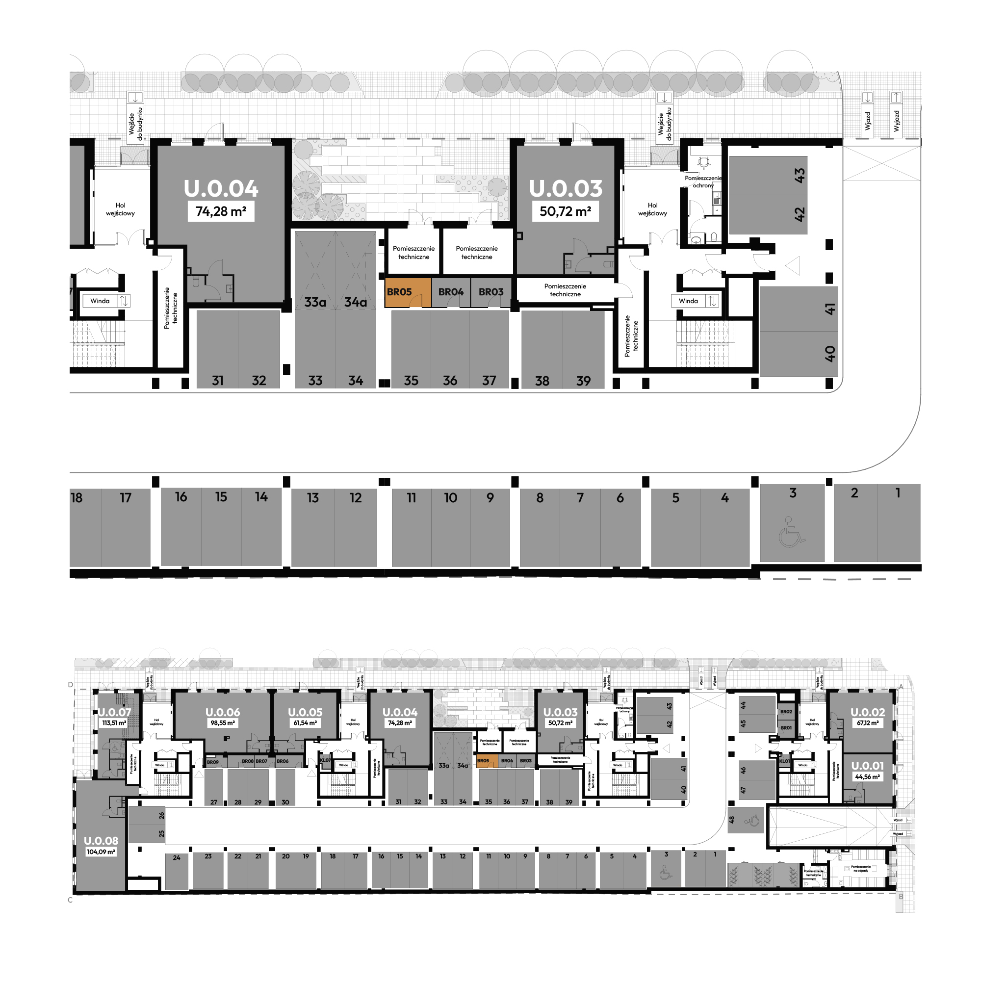 Dyfrakcja Łódzka Łódź mieszkanie deweloperskie na  parterze z 0 pokojami