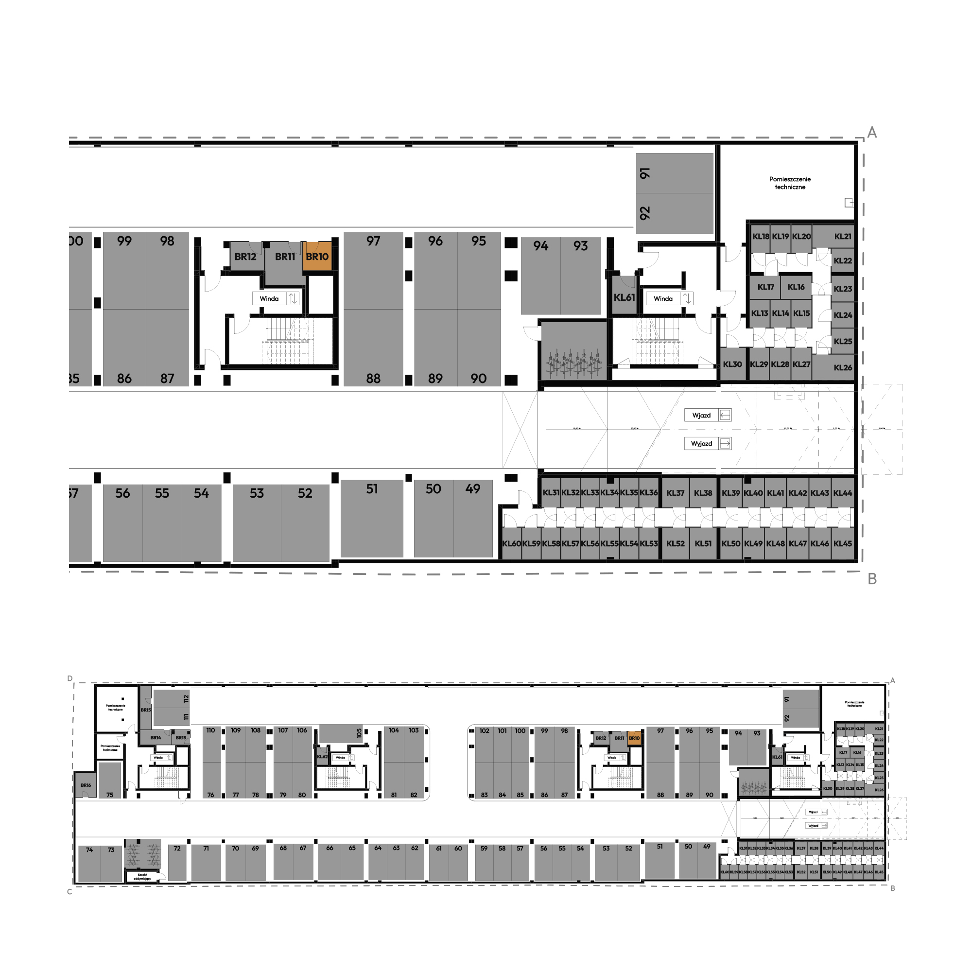 Dyfrakcja Łódzka Łódź mieszkanie deweloperskie na -1 piętrze z 0 pokojami