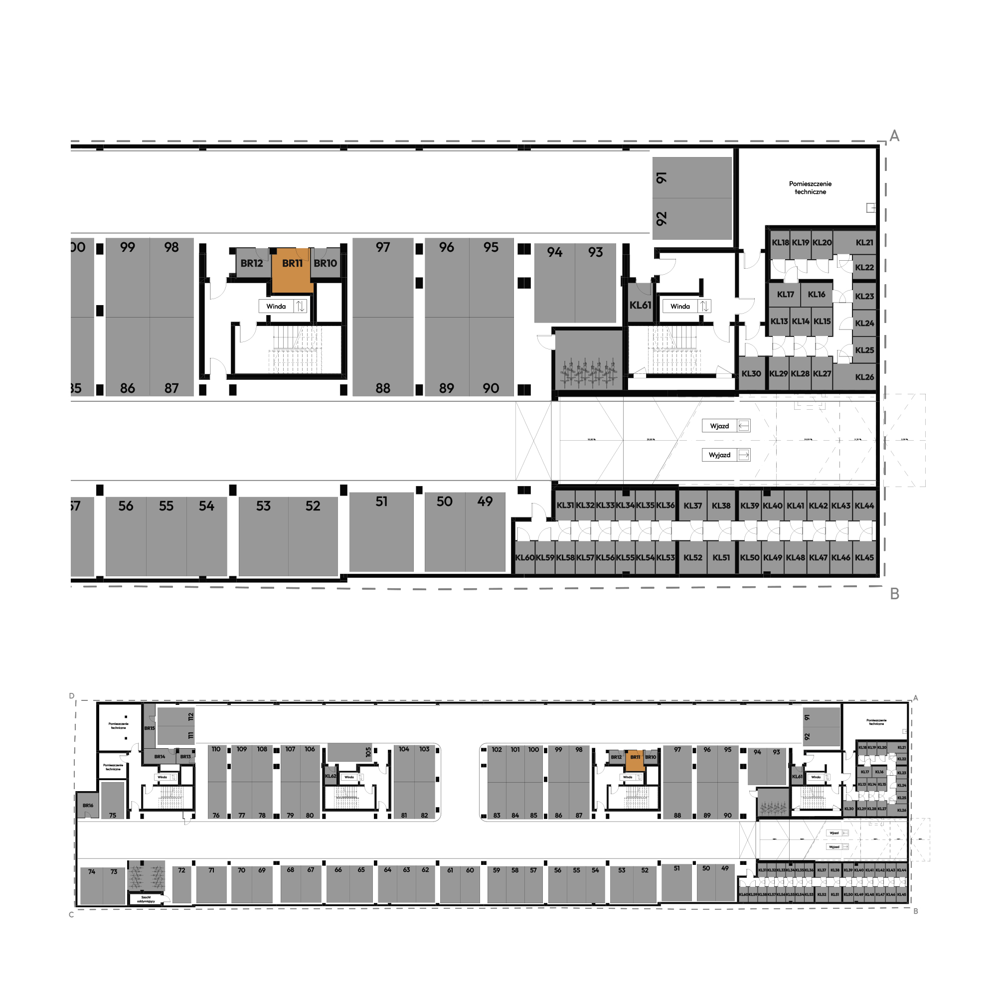 Dyfrakcja Łódzka Łódź mieszkanie deweloperskie na -1 piętrze z 0 pokojami