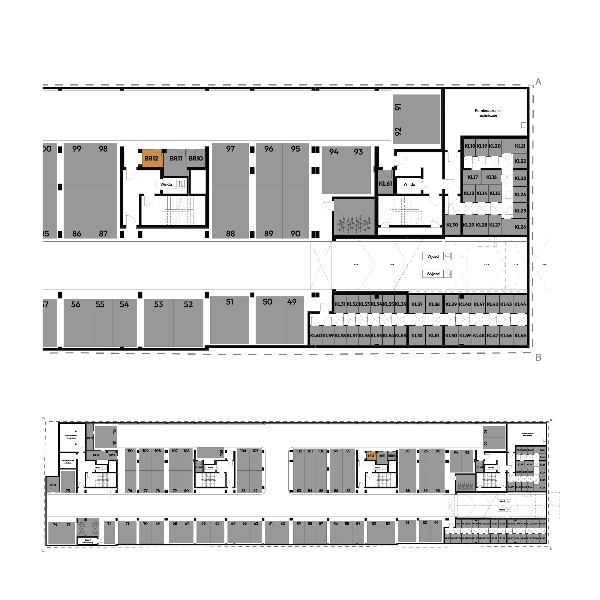 Dyfrakcja Łódzka Łódź mieszkanie deweloperskie na -1 piętrze z 0 pokojami